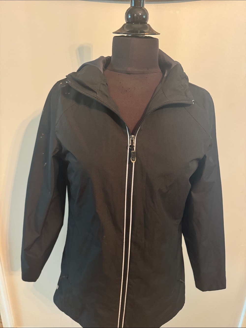 Ideology Black Zip-Up Hooded Lightweight Jacket
